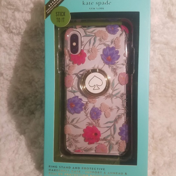 kate spade Accessories - Kate Spade case for iphone X floral with ring